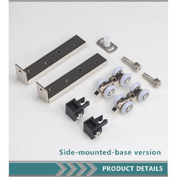 Wooden Door Hanging Wheel Silent Guide Rail Pulley Plug-in Bathroom Kitchen Hanging Sliding Door Sliding Door Top Track