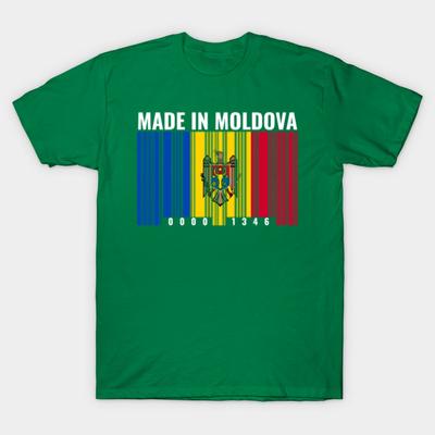 Dámské módní tričko s krátkým rukávem a kulatým výstřihem, Dědictví Moldavska, Moldavské kořeny, Potisk čárového kódu, Letní ležérní slim tričko