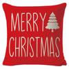 New Christmas Linen Pillow Cover Simple Sofa Pillow Home Printed Cushion Cover