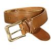 Retro Soft Cowhide Women's Belt Pure Copper Button Casual Designer Luxury Belt Tactical Personality Leather Jeans Belt
