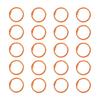 20 Peças Argolas Metálicas para Encadernação 25mm Argolas para Encadernação Conector de Folhas Soltas Argolas para Livros para Organizar Cartões de Papel Scrapbooks