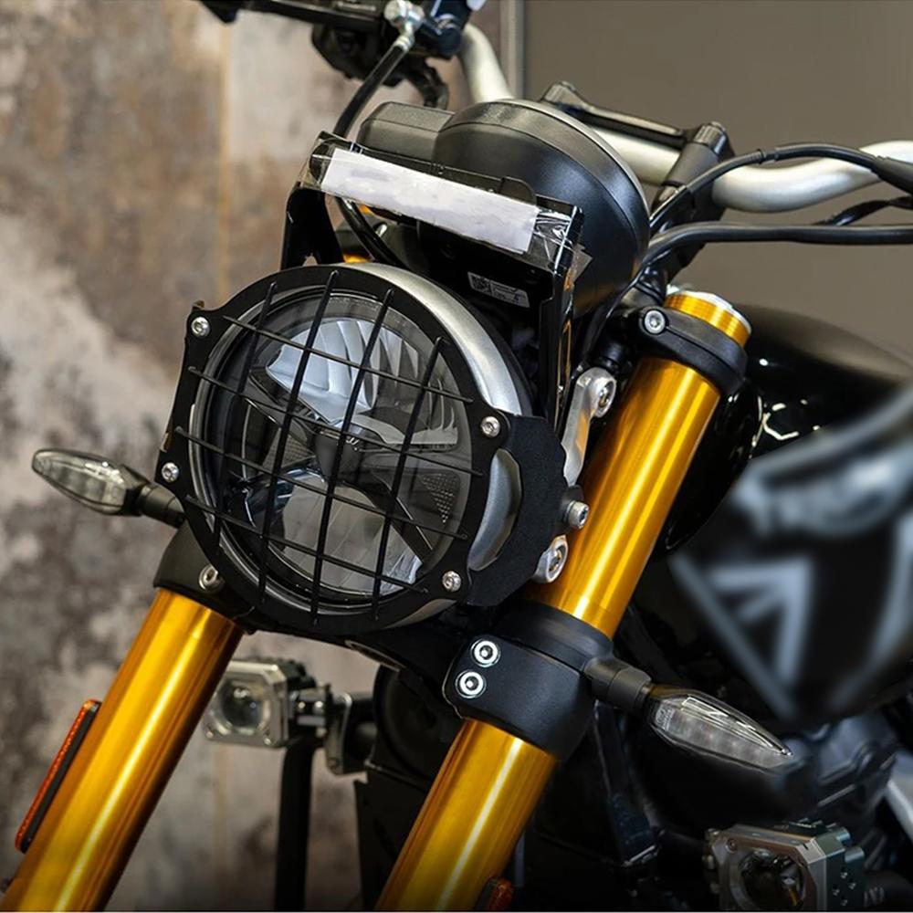 Motorcycle Headlight Protector Speed400 Scrambler400X Headlight Grid Grille Light Cover for Speed 400 Scrambler 400X 2024 Headli
