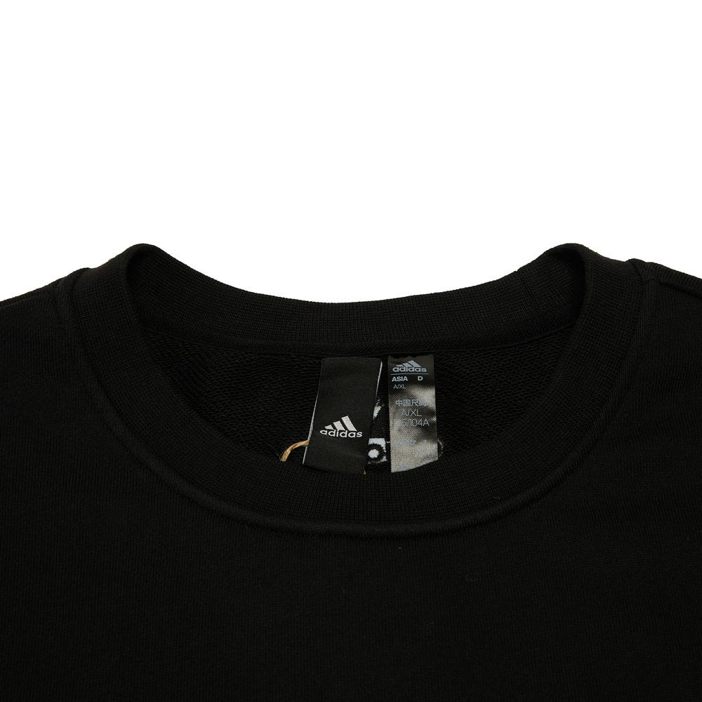 Adidas Sweatshirts Unisex Black Crew Neck Moderate Regular IB2777