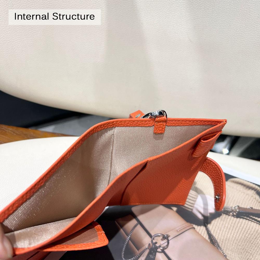 2025 Genuine Leather Women Wallets With Leather Hanging String First Layer Of Cowhide Passport Cards Holder Portable Short Purse