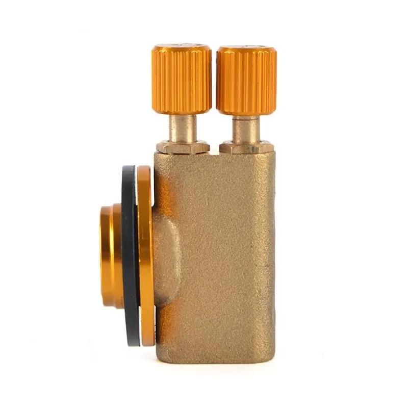 Gaskocher Camping Gaskocher Sicherheitsschalter Doppelkopf Aufblasventil Adapter für Flache Flüssiggasflasche Outdoor Camping