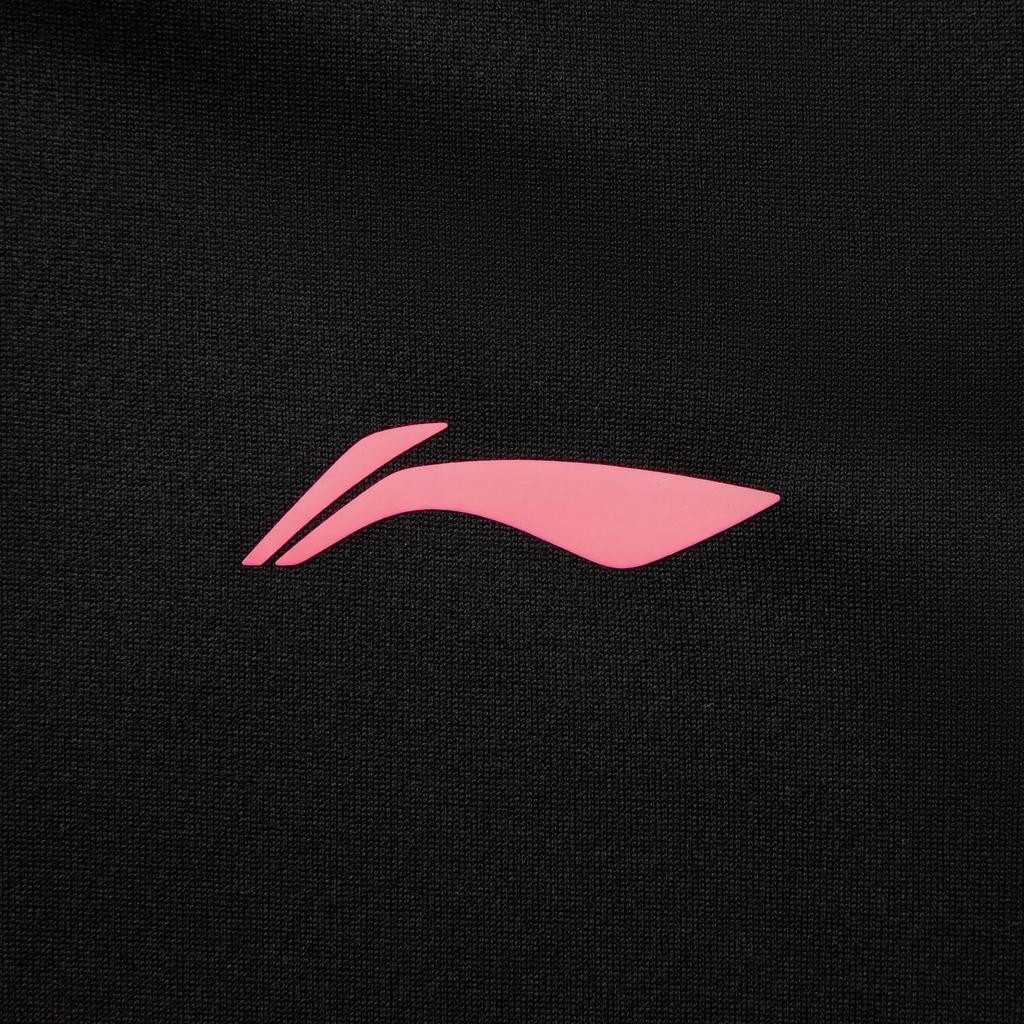 Li Ning Table Tennis Series Comfortable Simple Versatile Sports Brand Logo Quick-Dry Short Sleeve T-Shirt Unisex Tops Black AAYV117-1