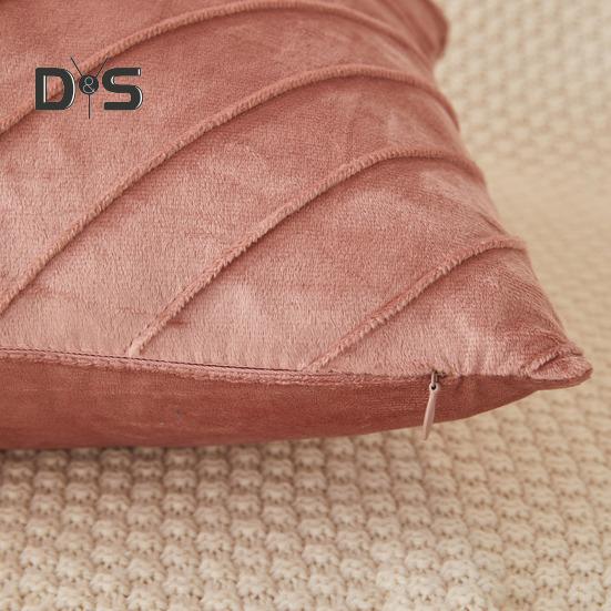 Capa de Almofada Decorativa para Sofá 18x18 Polegadas Capa de Almofada de Cor Sólida com Zíper Invisível para Sofá Cama Sala de Estar Decoração de Casa