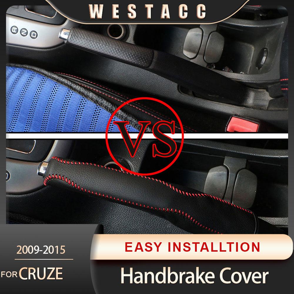 Auto-Leder-Getriebe-Handbremsen-Abdeckung, Handbremsgriff für Chevrolet Cruze Limousine Schrägheck 2009–2015, Innenausstattung