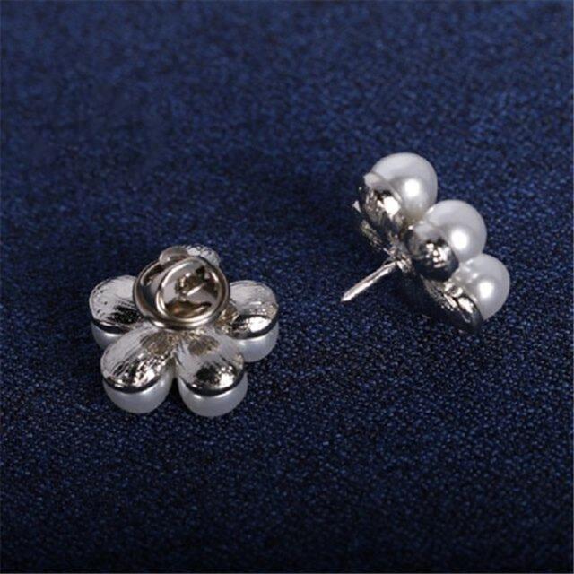 Fashionable Fashionable Pearl Pin Brooch High End Zircon Stone Petal Brooches For Women Clothes Pin Accessories Fine JewelryFashion Jewelry