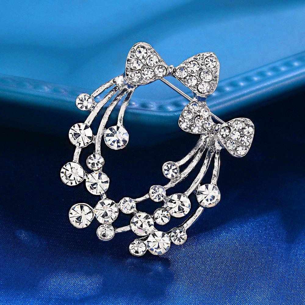 Korsage Schleife Brosche Anstecknadel Anti-Licht Kragenanstecker Damenbekleidung Zubehör