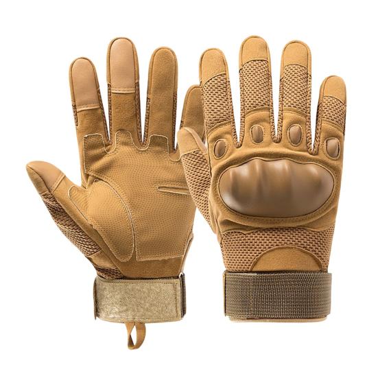 1 Pair Outdoor Gloves Touchscreen Compatible Full Finger Gloves with Soft Knuckle Protection
