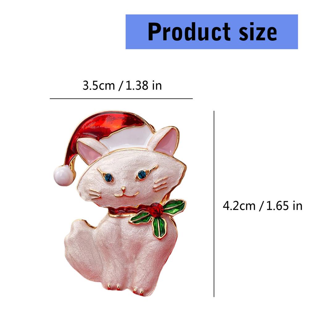 Creative Cats Design Enameled Metal Pin Comfortable Wear Brooch Jewelry Kitten Enamel Badge For Daily Use Gift