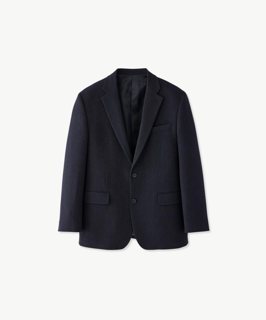 STCO Easy Care Brushed Solid Formal Jacket_Navy (Comfort Fit)_Ssjwd51Nsn