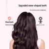 “Double Row Wave Tooth Curling Comb for Fluffy, Anti-static Hair Styling”