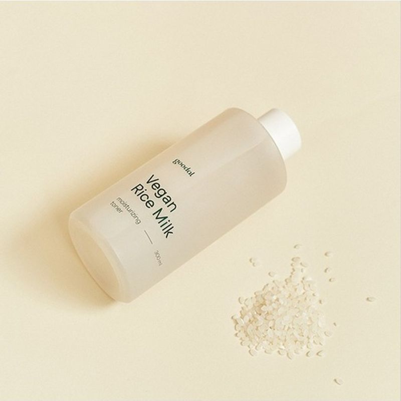 Goodal Vegan Rice Milk Moisturizing Toner 250ml + (free) Vegan Rice 3-Type Sachet 3ml