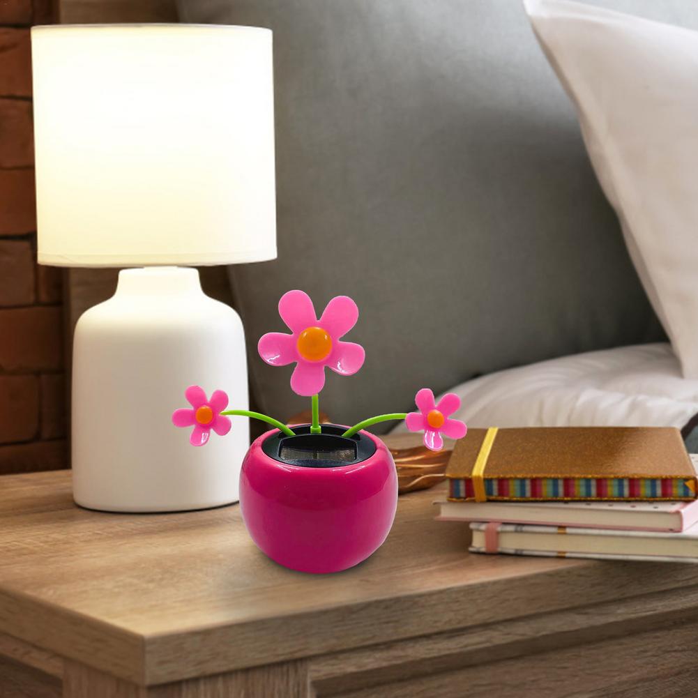 1 szt. Nowa moda zasilana energią słoneczną tańczący kwiat huśtający się animowany tancerz zabawka biurkowy dekoracja samochodu zabawki dla dzieci prezent