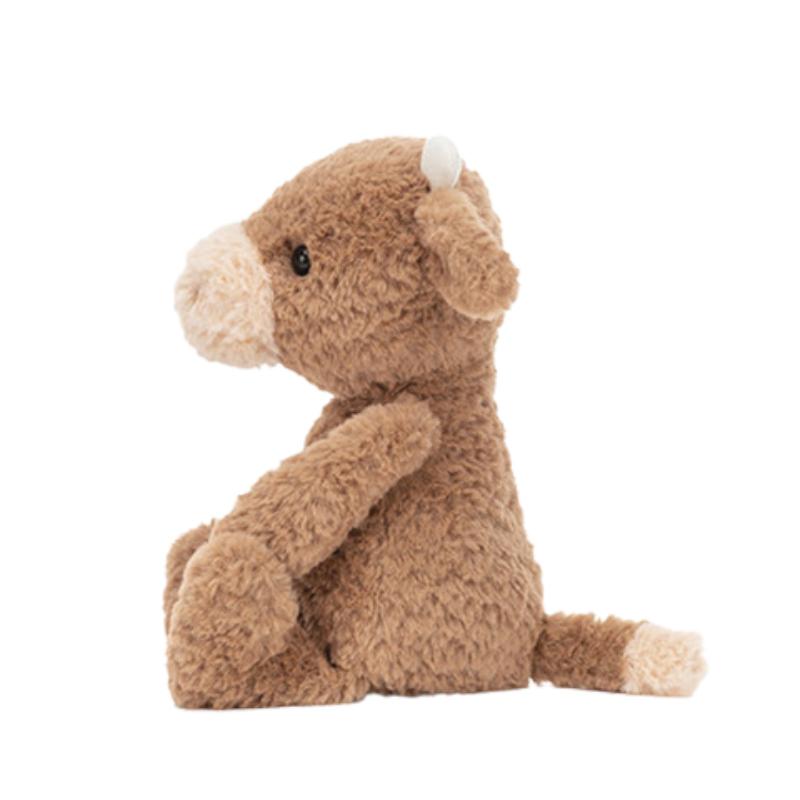 JELLYCAT farm animal series Tang Bao Taft cow soothing brown doll plush doll 20cm high