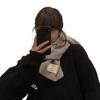 Herringbone Pattern Winter Korean Scarf for Women Cute Fashionable and Versatile Japanese Autumn New Style Knitted Woolen Scarf Trendy and Warm