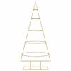 Metal Christmas Tree Gold 125 cm Powder Coated Steel