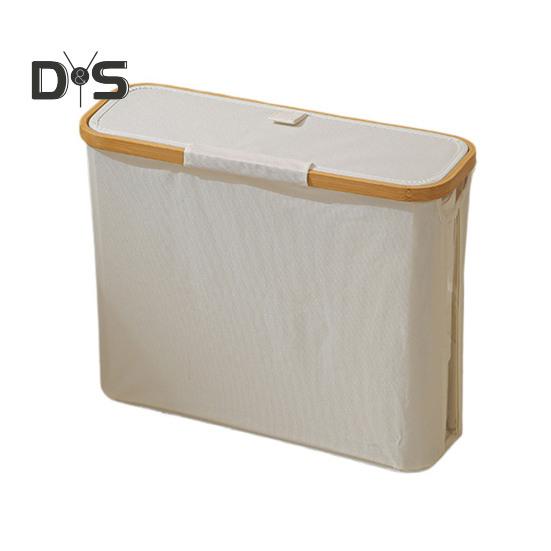 

Корзина для туалетной бумаги с крышкой, большой вместимости, простая установка, многоцелевой отдельно стоящий органайзер для туалетной бумаги в ванной комнате, держатель для бумаги бежевый