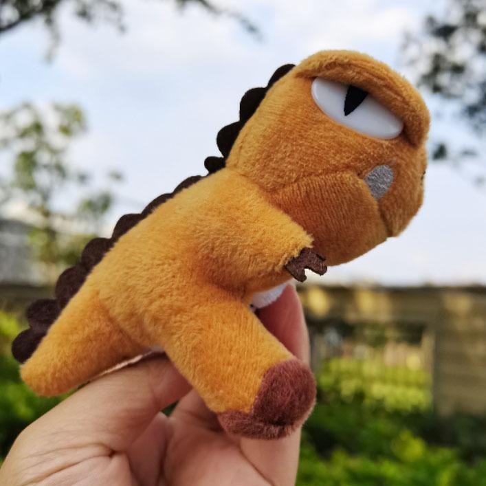 Ins Package Pendant Small Dinosaur Doll Book Keychain Dinosaur Cute Plush Hanging Bag Pendant
