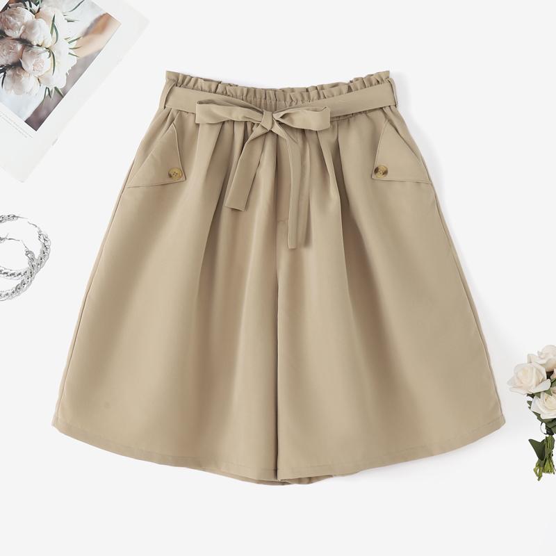 

ZANZEA Женские повседневные свободные летние шорты с эластичной резинкой на талии S