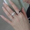 Verstellbarer Stilvoller Schlichter Bandring für Damen: Vielseitig, Modisch, Stapelbar, Cooler Stil für den Zeigefinger.