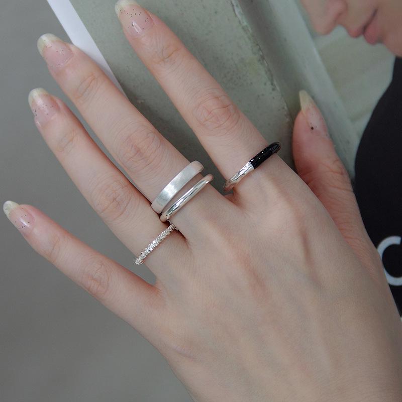 Adjustable Stylish Plain Band Ring for Women: Versatile, Fashionable, Stackable, Cool Style for Index Finger.