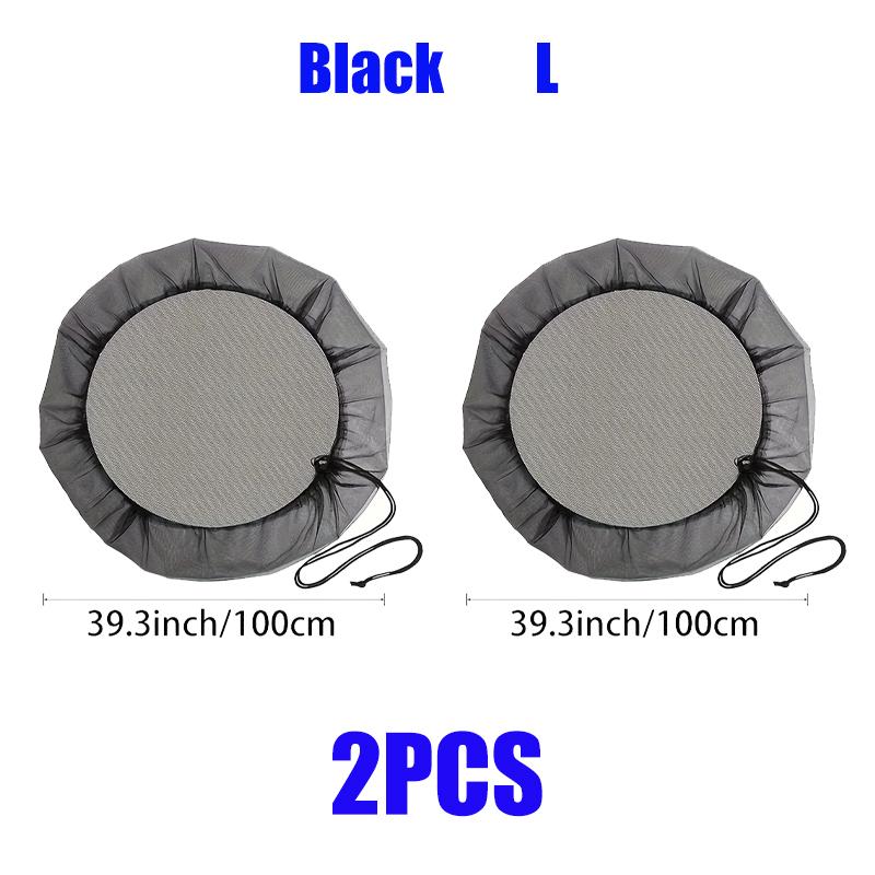 Mesh Cover Rain Barrel Netting Screen Rainwater Tank Lid with Drawstring Water Collection Bucket Cover Anti-fall Leaves Filter