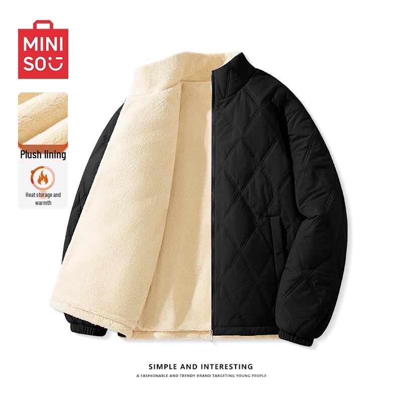 MINISO Men's Heavyweight Padded Stand-Collar Winter Jacket