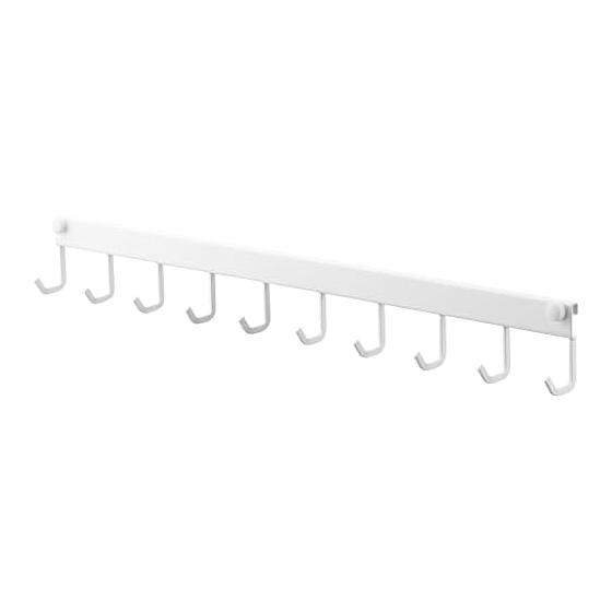 Yamazaki Jitsugyo Range Hood Hook 10 Rows White W55 x D3 x H6cm Tower Tower Kitchen Tools Hook 1743