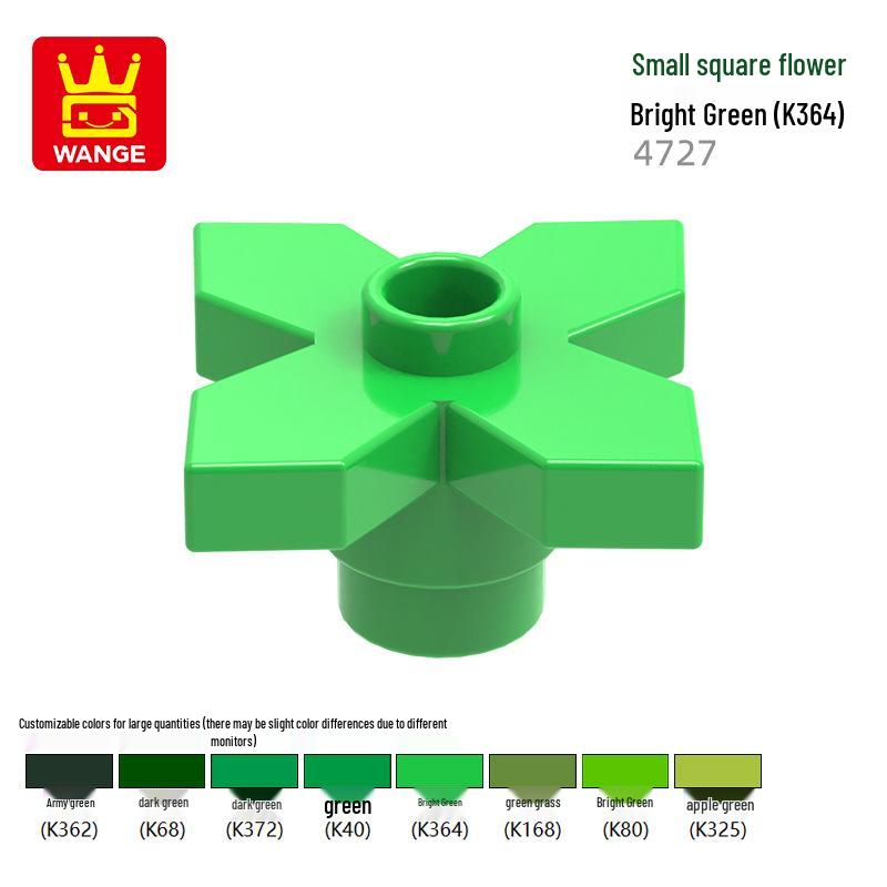 Wange Small Particle Compatible Building Blocks Set - Flower Assembly (4728/4727/15469w)