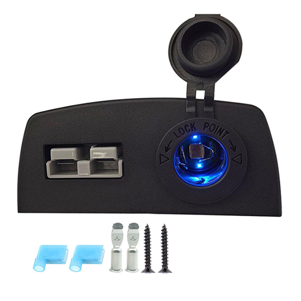 Caravan for Camper Boat Truck 50A Plug Mounting Panel for SB50-Series Usb Charger Power Connector Flush Mount Recessed P