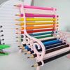 Pencil Storage Rack Multi-Layer Desk Organizer Durable Plastic Stationery Holder for Colored Pencils Crayons Markers Paintbrushes Large Capacity