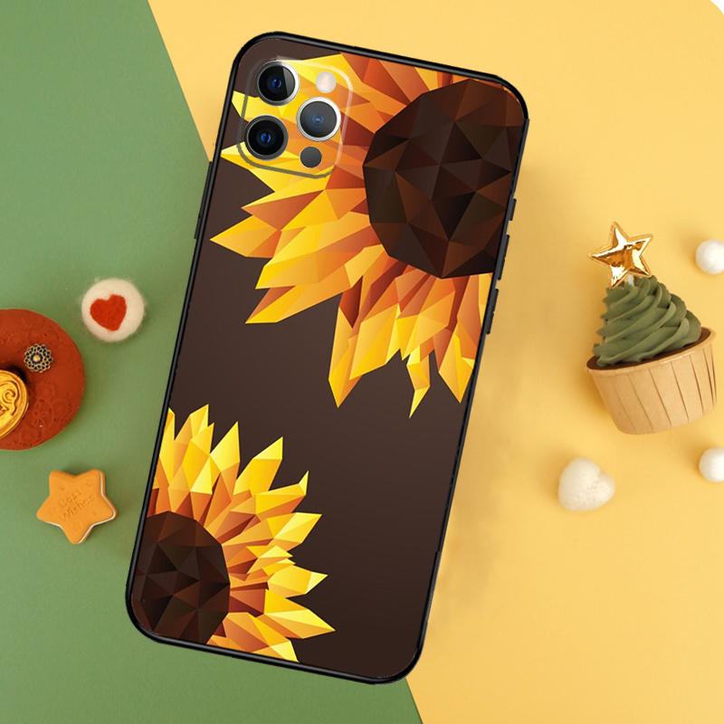 Sunflower Phone Case For iPhone 17 17Air 16 16E 15 14 13 12 11 Pro Max 12 13 Mini Shockproof Cover