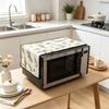30x90cm Dust Resistant Cotton Linen Microwave Cover Household Linen Cloth