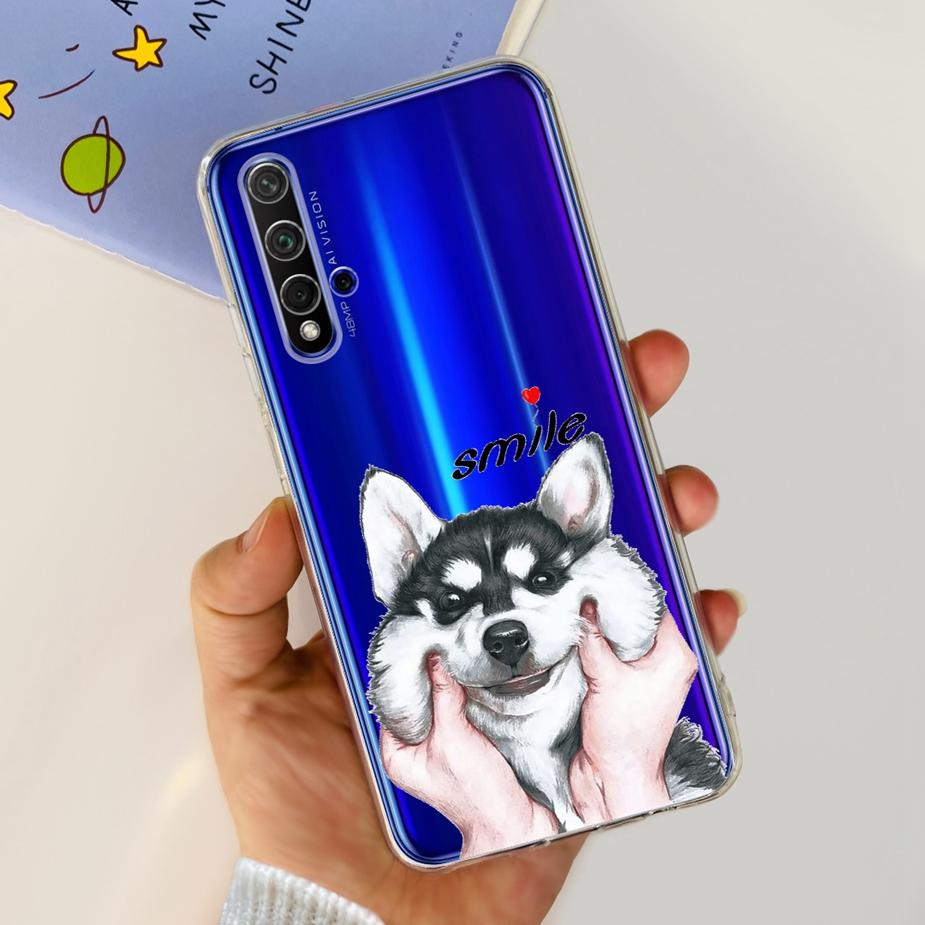 For Huawei Honor 20 Case YAL-L21 YAL-AL00 Luxury Painted Cover Soft Silicone Phone Case For Huawei Nova 5T Nova5T Honor20 Bumper