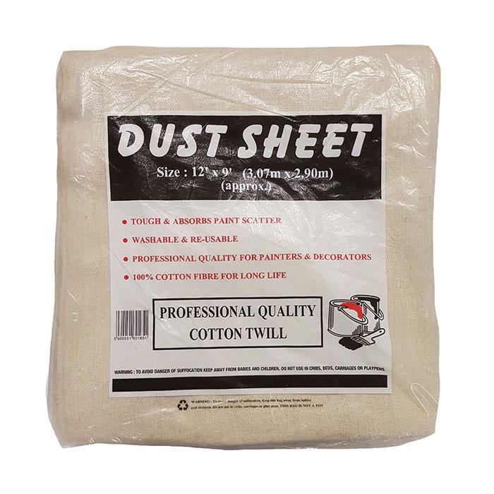 Cotton Twill Dust Sheet 12 X 12'