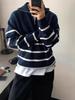 Unisex 2026 Japanischer Vintage Pullover - Herbst Retro BF Stil, Weicher Flauschiger Reißverschluss Pullover Strickware