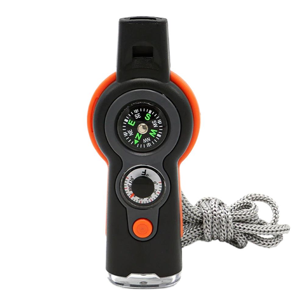 

Outdoor Camping 7-In-1 Multi-Function Whistle Portable Survival Whistle Safety Whistle For Hiking Travel Accessories New