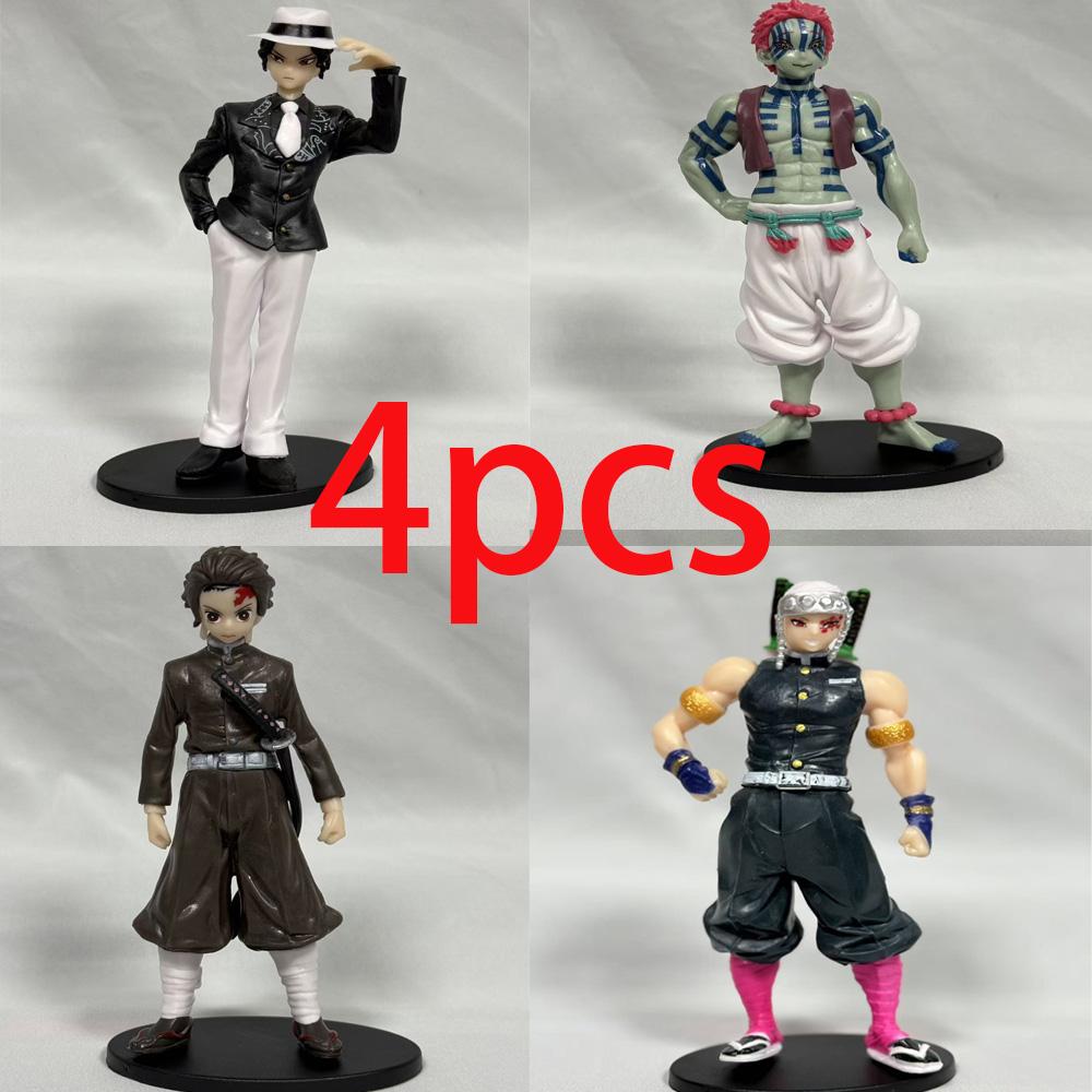 Non-Toxic .Spot Anime Slayer Kimetsu No Yaiba Figure Kamado Tanjirou Action Figure Agatsuma Zenitsu Nezuko Warrior Pvc Model Toys