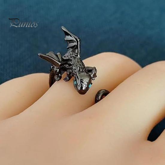 Dragon Crochet Tension Rings Adjustable Crocheting Rings with Metal Spiral Stitch Markers Dragon Yarn Holder Ring with Storage Box for Knitting