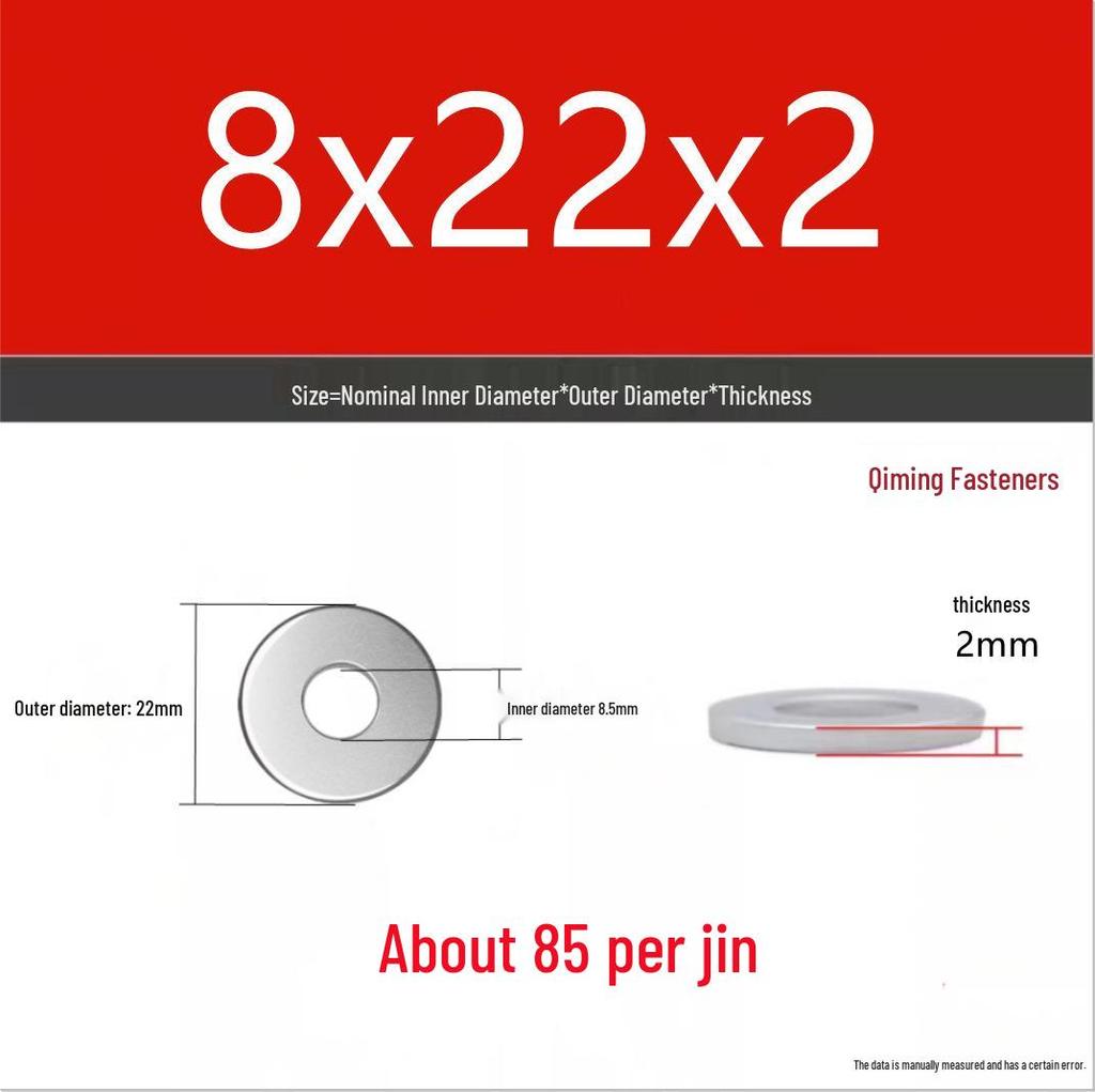 4.8 Grade Galvanized Iron Flat Washer M3-M40 Oversized Metal Screw Gasket Washer