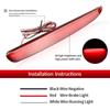 2 Stück LED Stoßstangen Reflektor Lampe Rücklicht Bremslicht für Mazda 6 2003-2008 für Mazda6 Atenza Sport Blinker Rücklicht