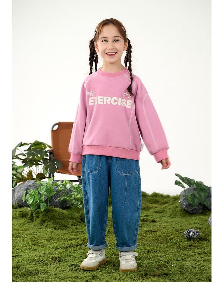 Soft Denim Kids' Jeans - Durable, Wear-resistant, Trendy Baby Pants for Spring and Autumn