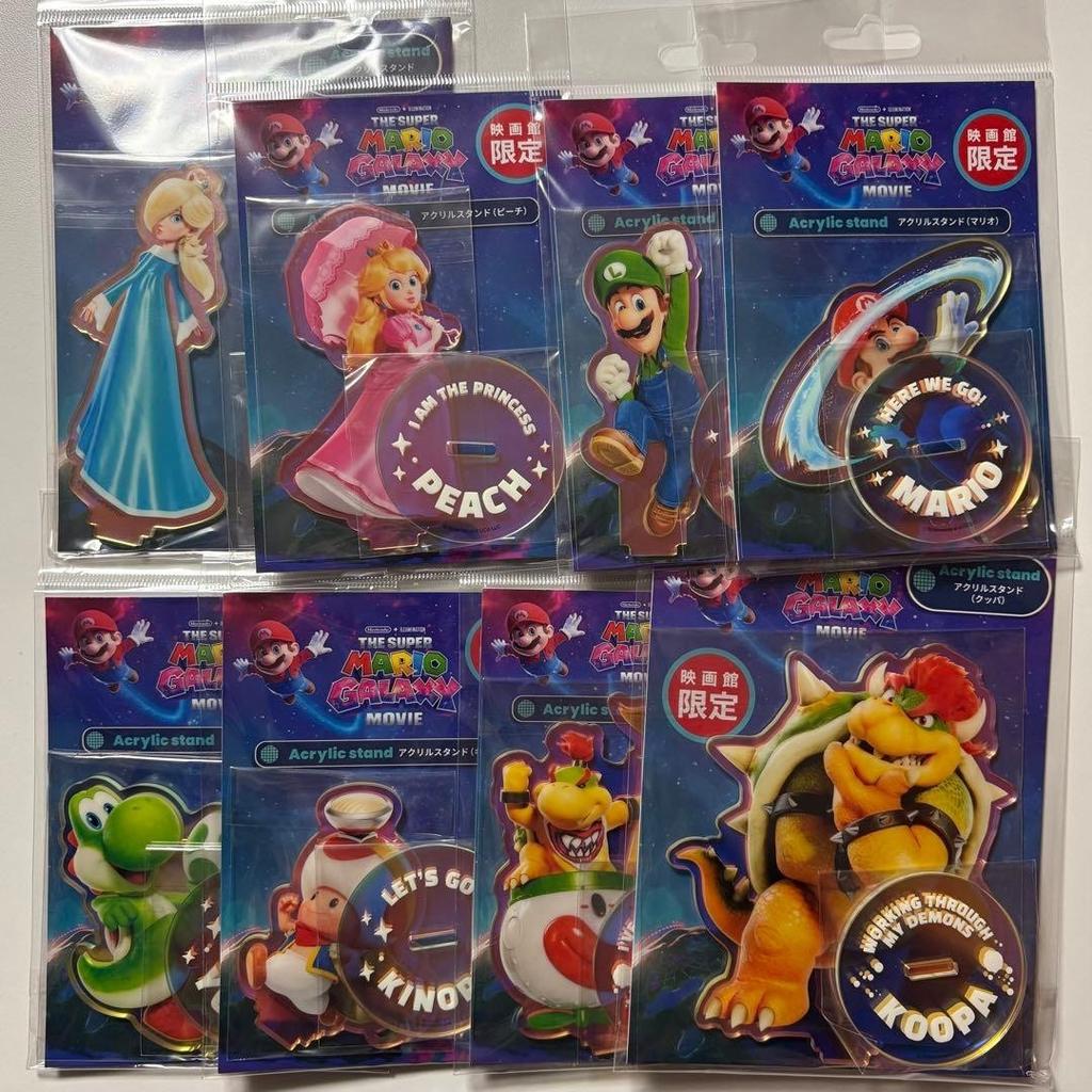 Super Mario Galaxy Movie Aurora Acrylic Stand Figure Set 8 Japan