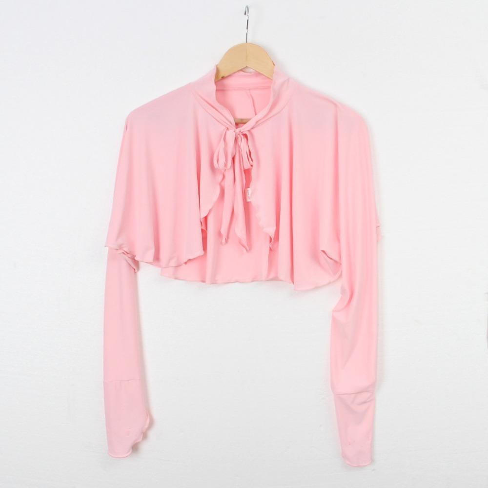 

Укороченный топ с длинным рукавом и защитой от УФ-лучей, ультратонкая накидка из ледяного шелка, дышащие рукава-солнцезащитный крем, женский