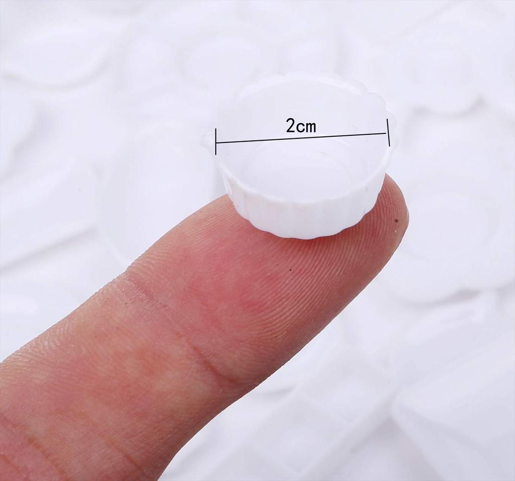 Tomtask Dollhouse Miniature Plastic Plate 33 White Set, Pieces, 1/12 Scale,