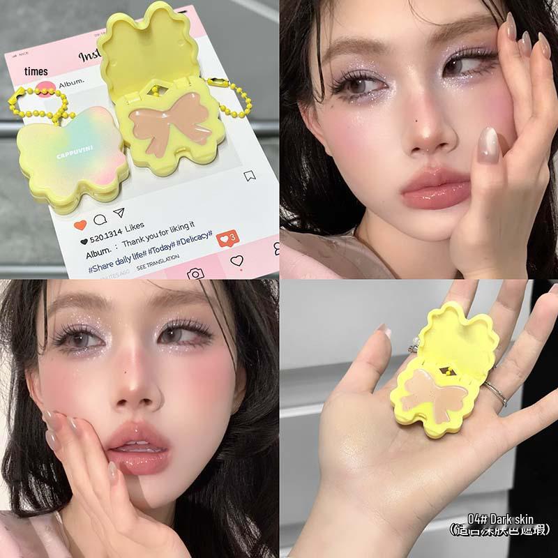 Cappuvini Butterfly Multi-Use Light-Face Cream Blush & Highlighter - Natural Matte Cosmetics for Students