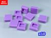 100pcs/lot MOC Bricks Tile 1x1 3070 DIY Room Frame House City Educational Building Blocks Assemble Particles Toy Kids Gift